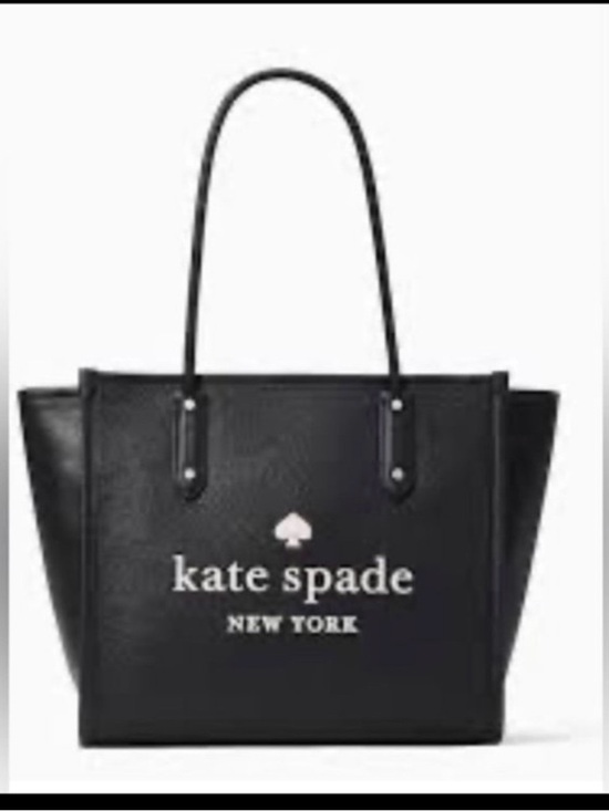 kate spade Handbags - kate spade Black Logo Large  Tote Ella pebble leather
